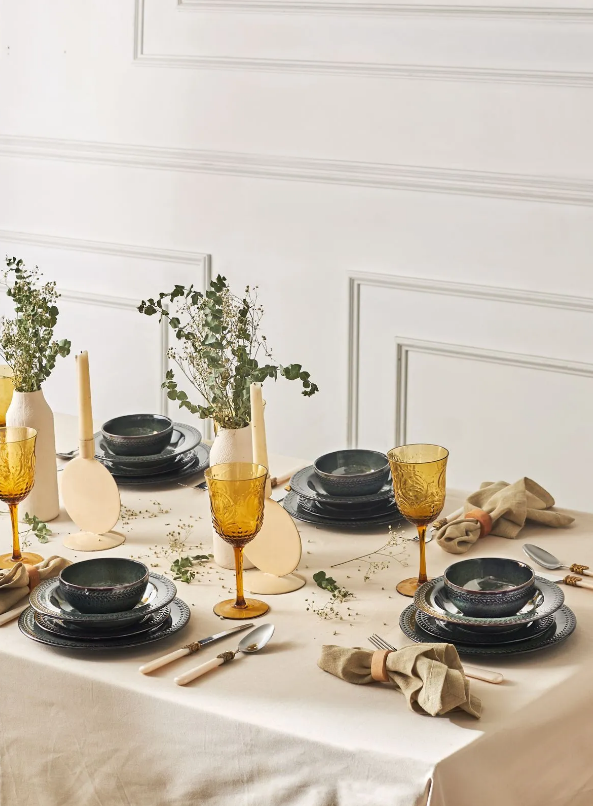 Karaca Basak Reactive 24 Pieces Dinner Set
