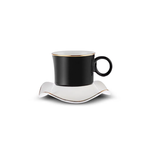 KARACA TORBA BLACK 6-PERSON COFFEE CUP, BLACK