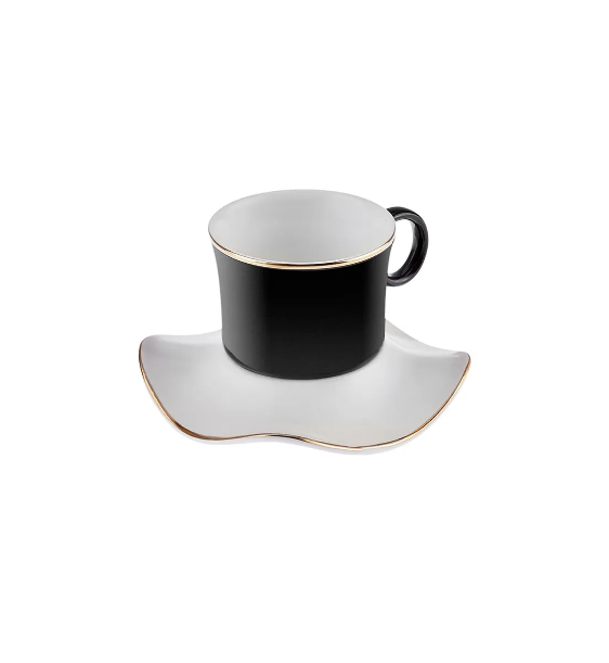 KARACA TORBA BLACK 6-PERSON COFFEE CUP, BLACK