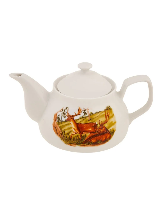KARACA LEGEND GROVE PORCELAIN TEAPOT, CREAM
