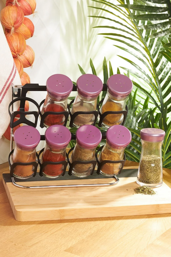KARACA OCHA PURPLE 9-PIECE SPICE SET, PURPLE