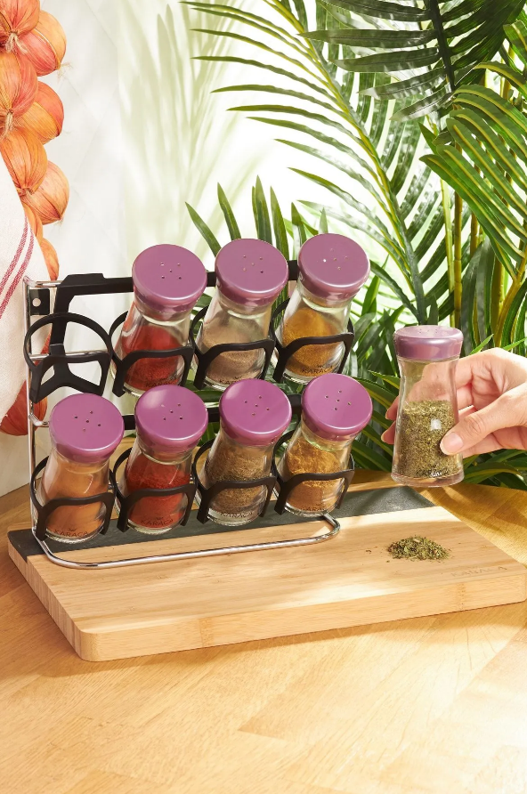 KARACA OCHA PURPLE 9-PIECE SPICE SET, PURPLE