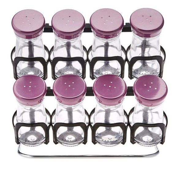 KARACA OCHA PURPLE 9-PIECE SPICE SET, PURPLE