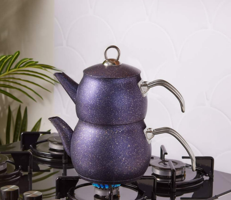 KARACA BIOGRANIT STEEL PLUS TEAPOT, PURPLE