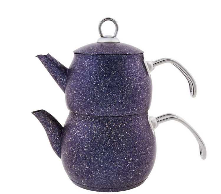 KARACA BIOGRANIT STEEL PLUS TEAPOT, PURPLE