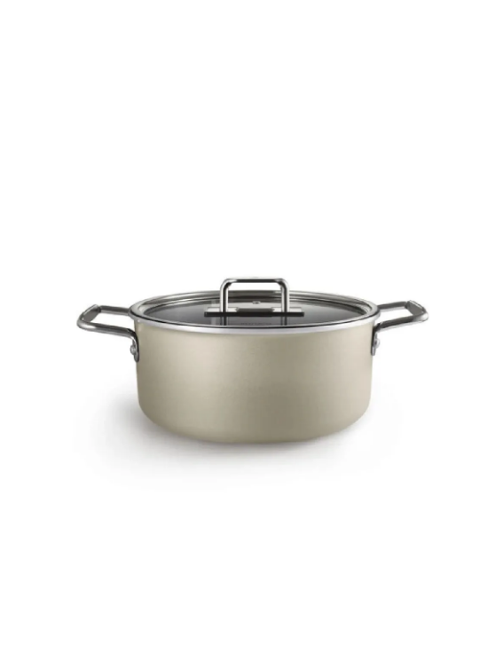 KARACA MASTERMAID BIO DIAMOND 9-PIECE COOKWARE SET, CREAM