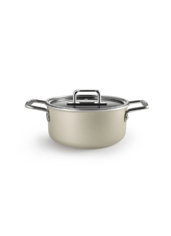 KARACA MASTERMAID BIO DIAMOND 9-PIECE COOKWARE SET, CREAM