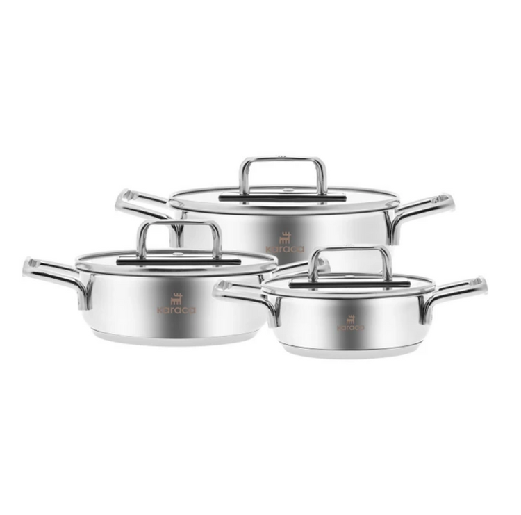 KARACA ARYA 6-PIECE STAINLESS STEEL SAHAN SET, METAL