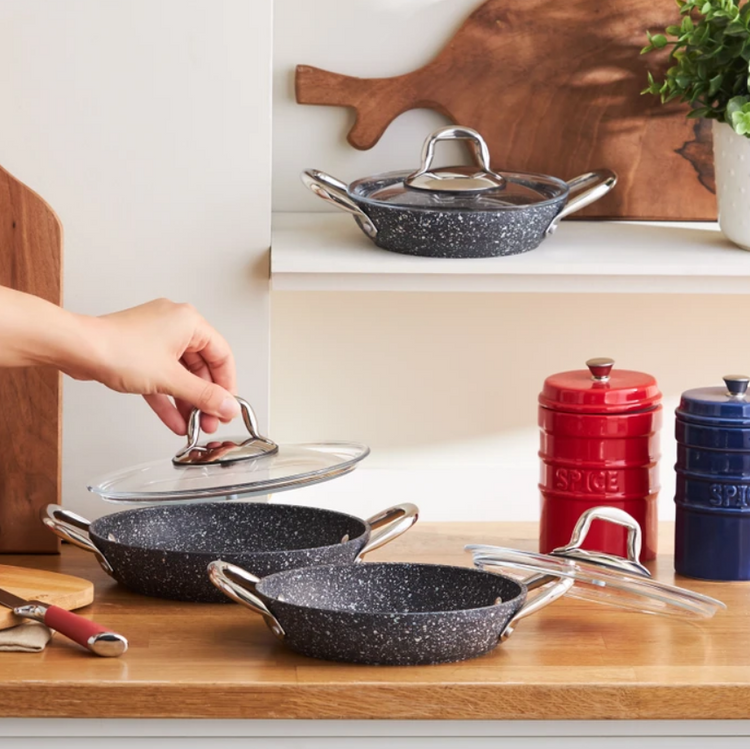 KARACA BIOGRANITE NAVY STONE 6-PIECE SET, BLUE