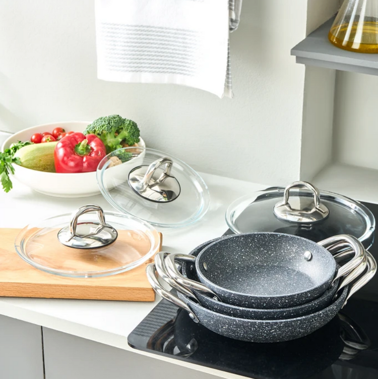 KARACA BIOGRANITE NAVY STONE 6-PIECE SET, BLUE