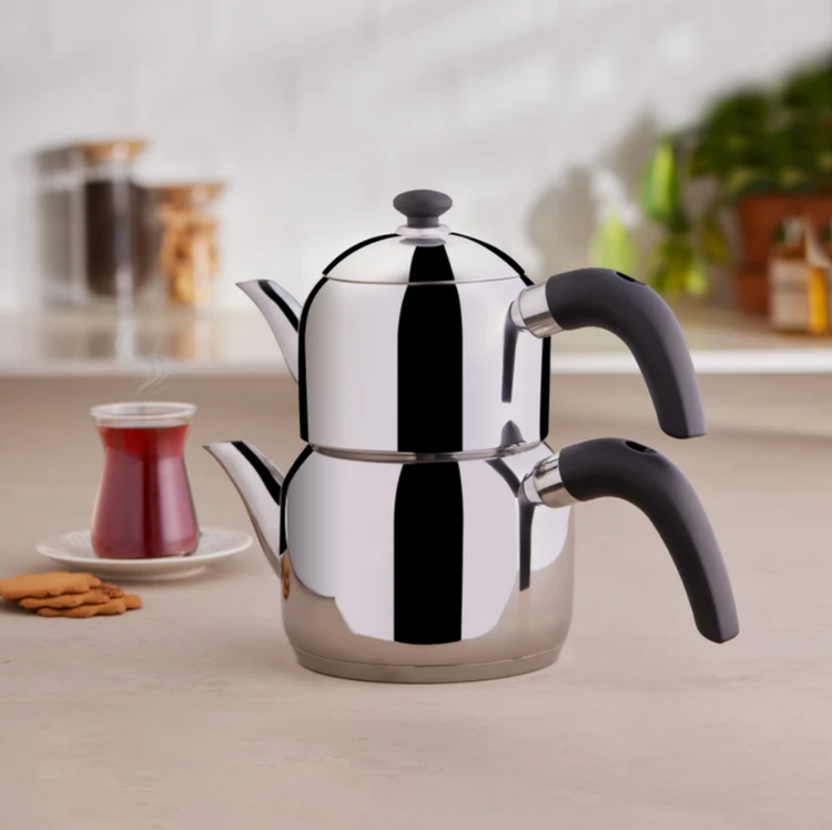 KARACA EDGE MINI TEAPOT SET, BLACK