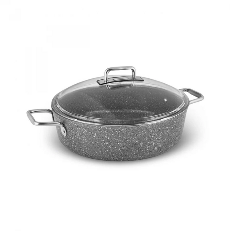 KARACA SALVADOR BIO GRANITE 30 CM KARNIYARIK POT, GRAY