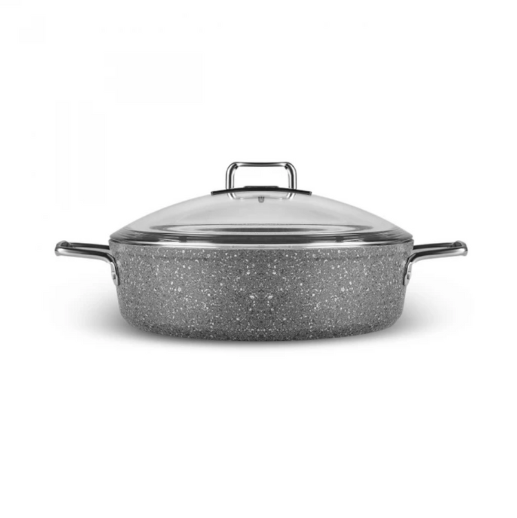 KARACA SALVADOR BIO GRANITE 30 CM KARNIYARIK POT, GRAY