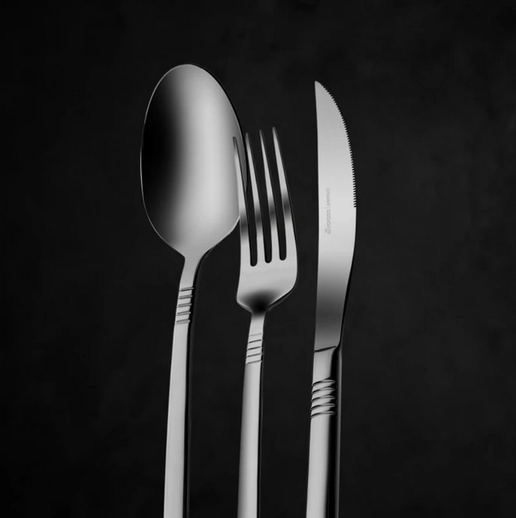 KARACA NIL 84-PIECE 316 ELEGANCE CUTLERY SET, PLATINUM