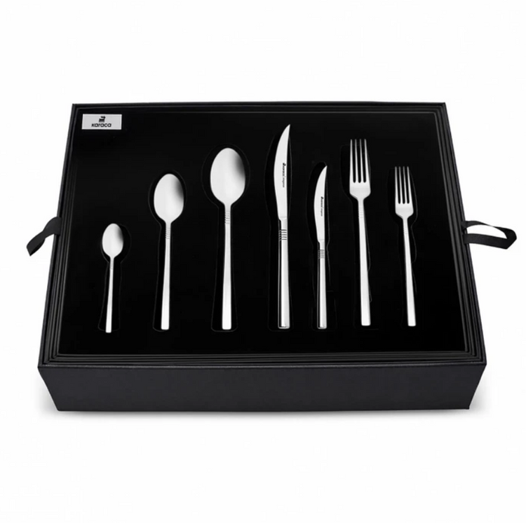 KARACA NIL 84-PIECE 316 ELEGANCE CUTLERY SET, PLATINUM