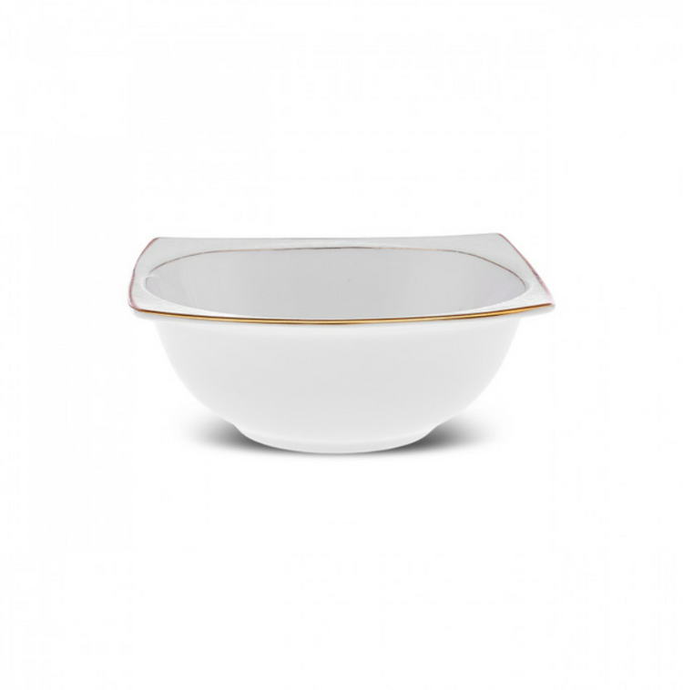 KARACA CARISS SQUARE 60-PIECE 12-PERSON DINNER SET, GOLD
