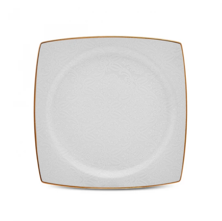 KARACA CARISS SQUARE 60-PIECE 12-PERSON DINNER SET, GOLD
