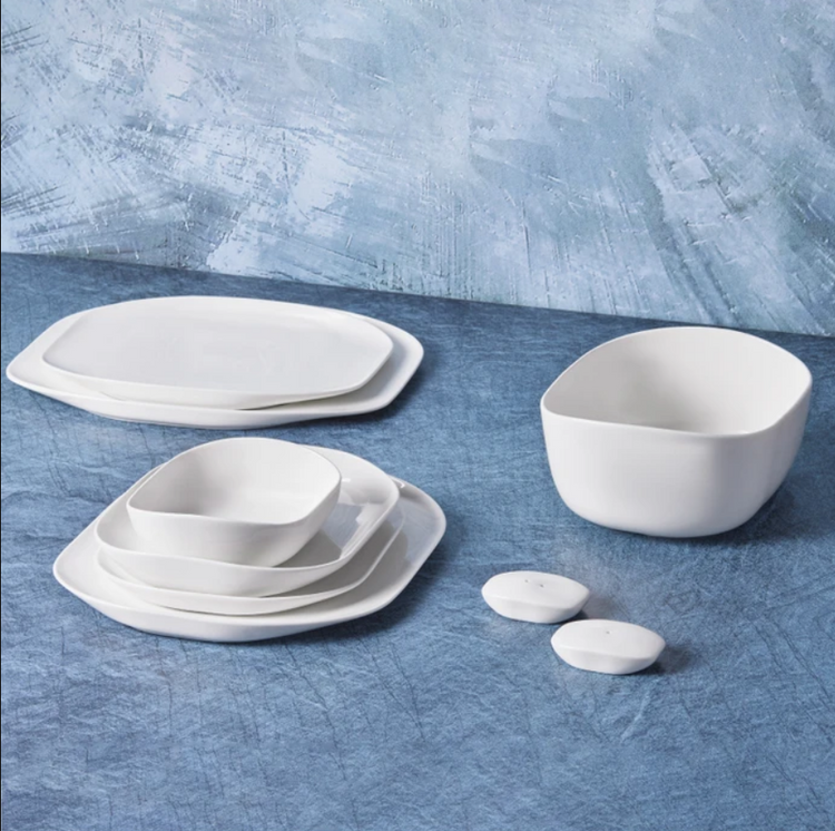 KARACA STREAMLINE PLATO 59-PIECE 12-PERSON DINNER SET, GOLD