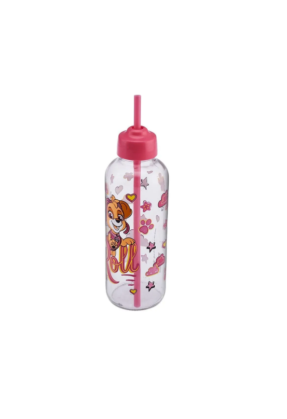 KARACA PAW PATROL SKYE WATER BOTTLE WITH STRAW 450 ML