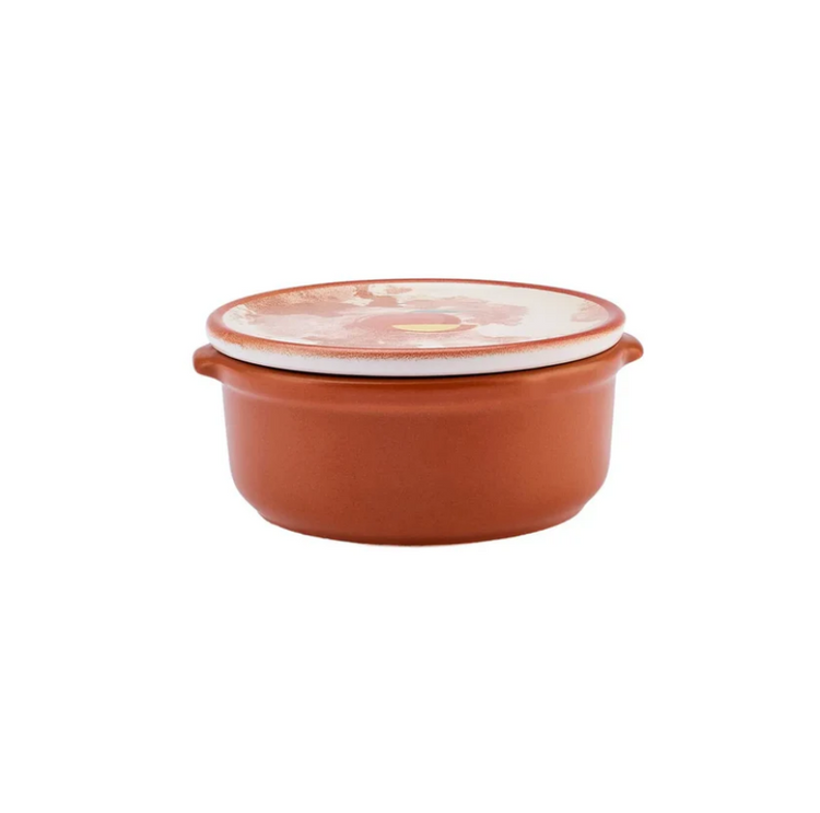 KARACA ORANGE BREAKFAST BOWL with LID , MULTICOLOR