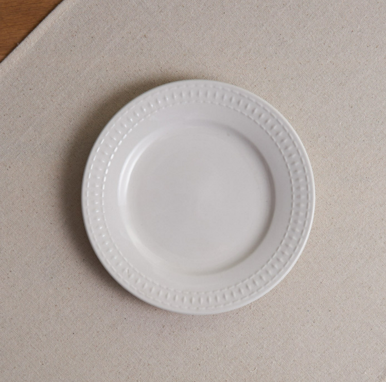 KARACA MINA 21 CM DESSERT PLATE, WHITE