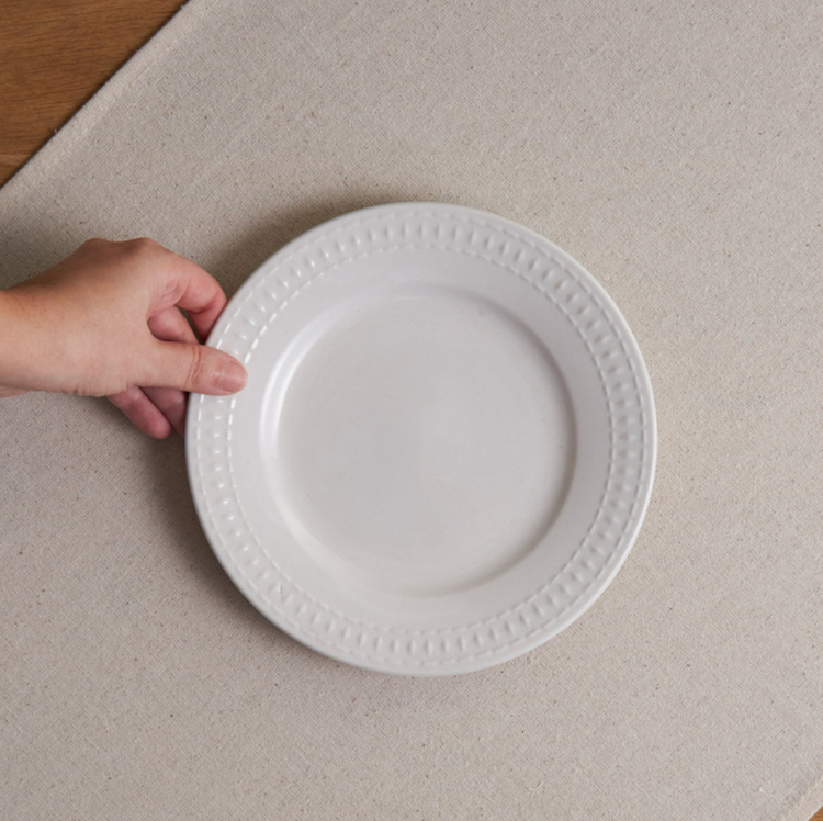 KARACA MINA 21 CM DESSERT PLATE, WHITE