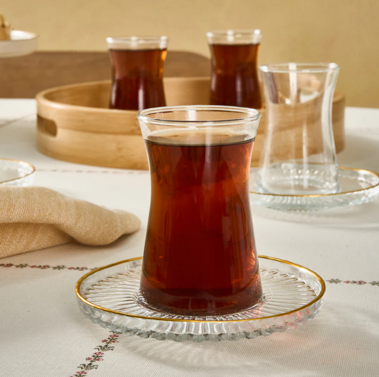 KARACA NILUFER 12-PIECE TEA SET