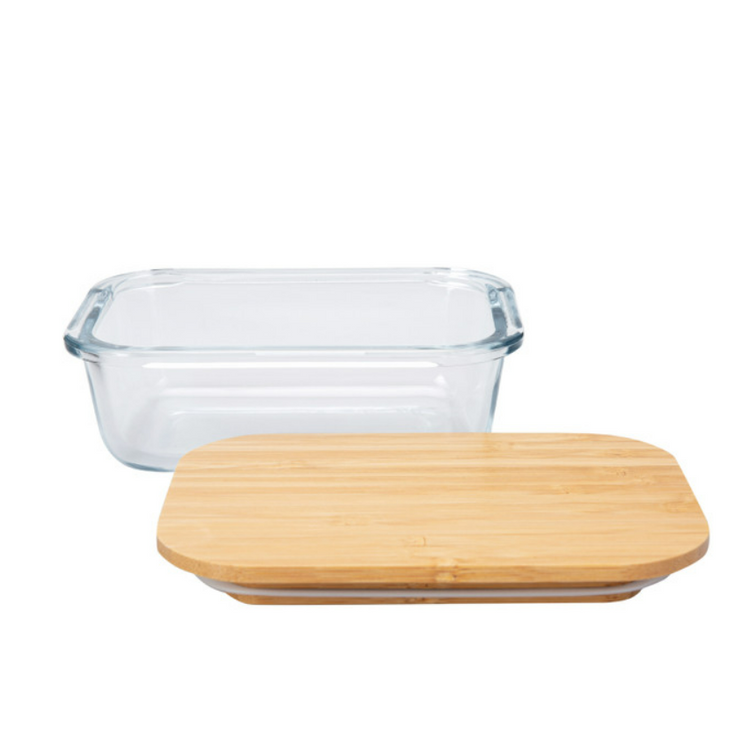 KARACA KARYA RECTANGULAR GLASS STORAGE CONTAINER 370 ML