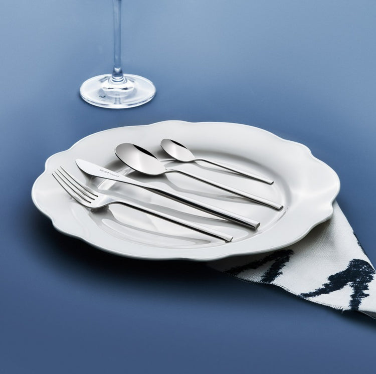 KARACA ELEGANCE NEW LIZA PLATINUM 84-PIECE CUTLERY SET FOR 12 PEOPLE