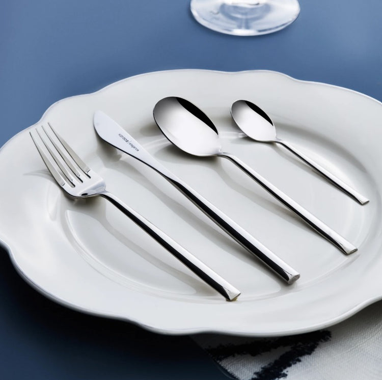 KARACA ELEGANCE NEW LIZA PLATINUM 84-PIECE CUTLERY SET FOR 12 PEOPLE