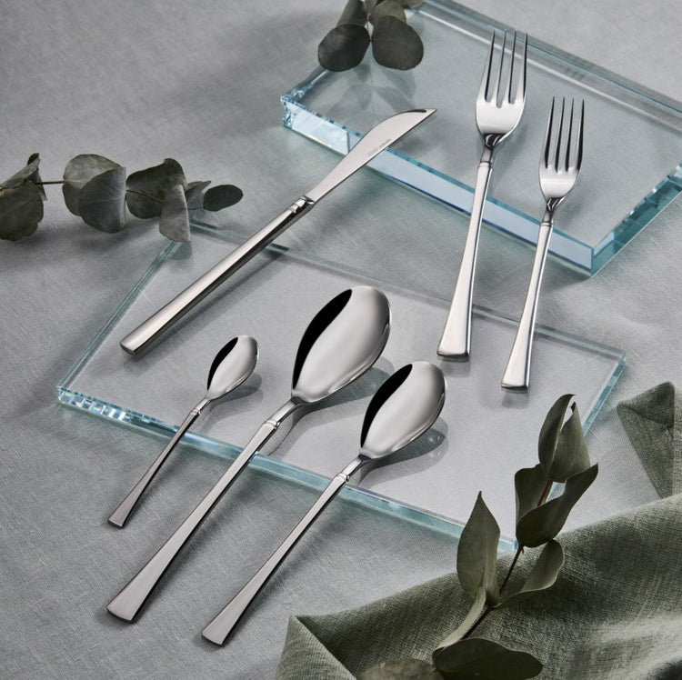 KARACA ELEGANCE RAYER PLATINUM 72-PIECE CUTLERY SET FOR 12 PEOPLE
