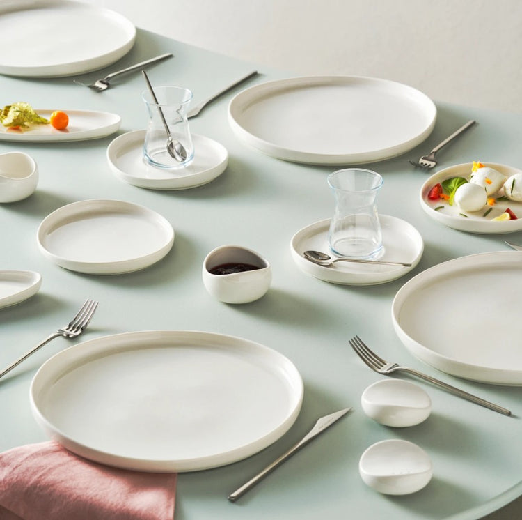 KARACA FOREVER BONE OLLA 28-PIECE BREAKFAST SET FOR 6 PEOPLE