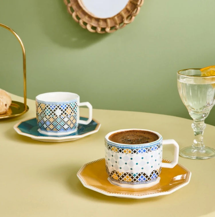 KARACA MADRID 6-PERSON COFFEE CUP SET 90 ML