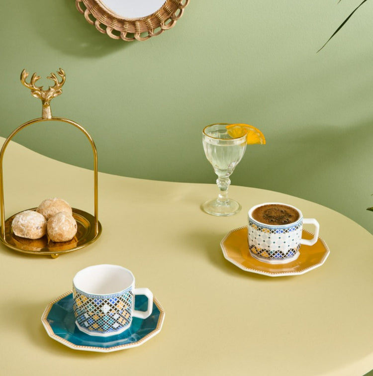 KARACA MADRID 6-PERSON COFFEE CUP SET 90 ML