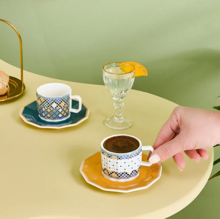 KARACA MADRID 6-PERSON COFFEE CUP SET 90 ML