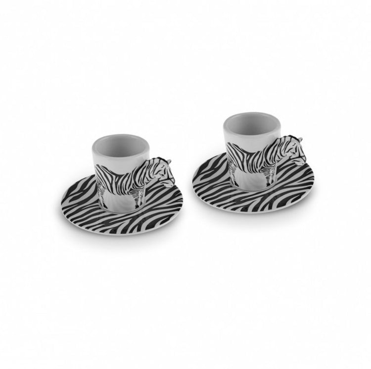KARACA ZEBRA 2-PERSON COFFEE CUP SET 60 ML