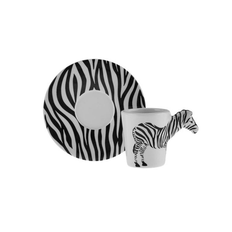 KARACA ZEBRA 2-PERSON COFFEE CUP SET 60 ML