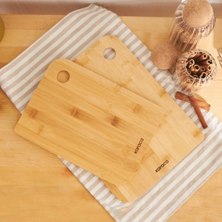 KARACA AZUR 2-PIECE BAMBOO CUTTING BOARD SET
