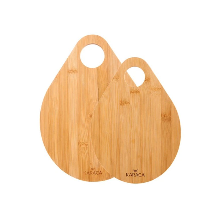 KARACA DAMLA 2-PIECE BAMBOO CUTTING BOARD SET