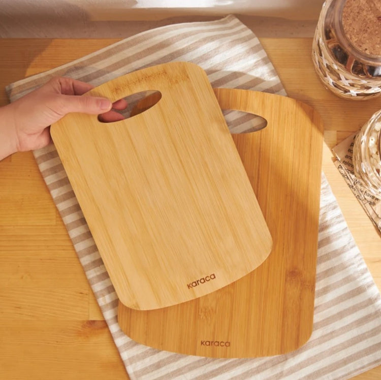 KARACA DEFNE 2-PIECE BAMBOO CUTTING BOARD SET