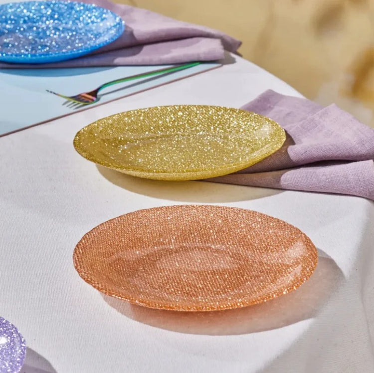 KARACA COTTON COLORED SILVERY DESSERT SET 6 PIECES