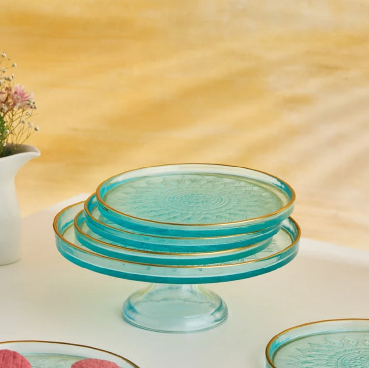 KARACA TED 7-PIECE GLASS CAKE SET
