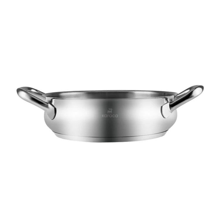 KARACA NEW AKARA 20 CM STAINLESS STEEL SAHAN WITH INDUCTION BASE