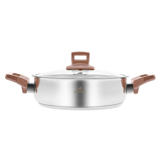 KARACA SENNA INDUCTION BASED STAINLESS STEEL POT 3 LITER ROSE