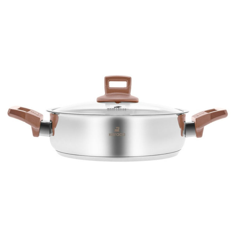 KARACA SENNA INDUCTION BASED STAINLESS STEEL POT 3 LITER ROSE