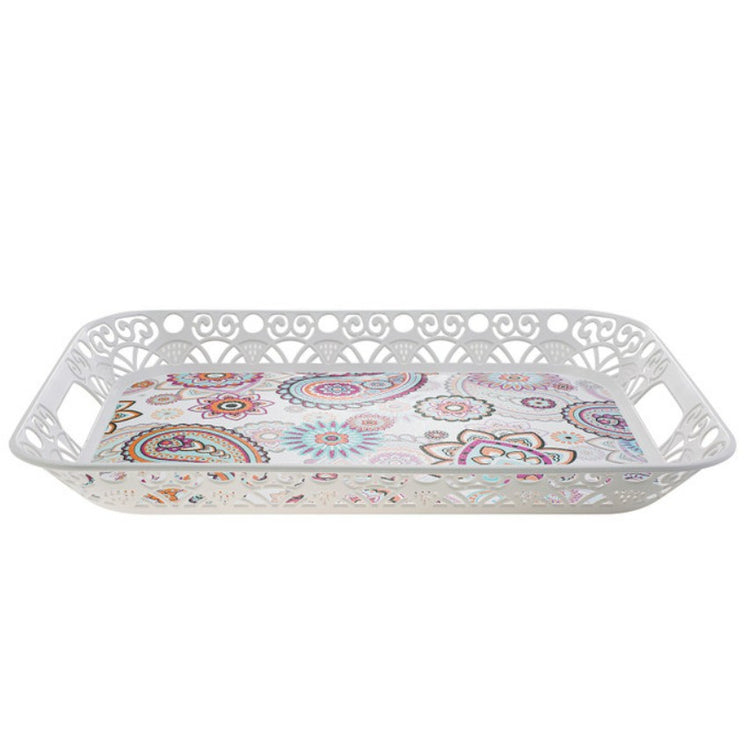KARACA BLOOMY MELAMINE RECTANGULAR TRAY