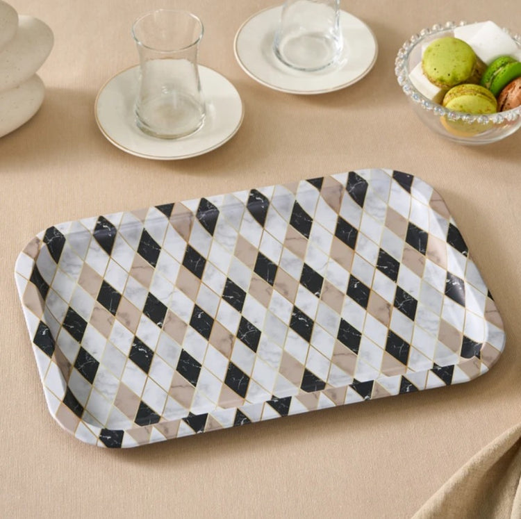 KARACA MADRID METAL TRAY 25X35 CM