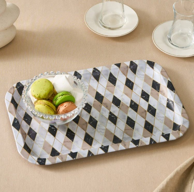 KARACA MADRID METAL TRAY 25X35 CM