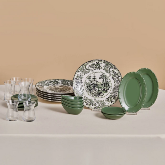 KARACA FOREVER BONE VITTORIA 26-PIECE 6-PERSON BREAKFAST SET