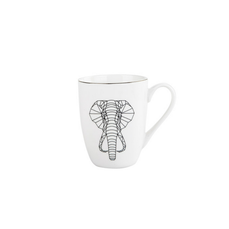 KARACA DRAFT CAT 2-PIECE MUG SET
